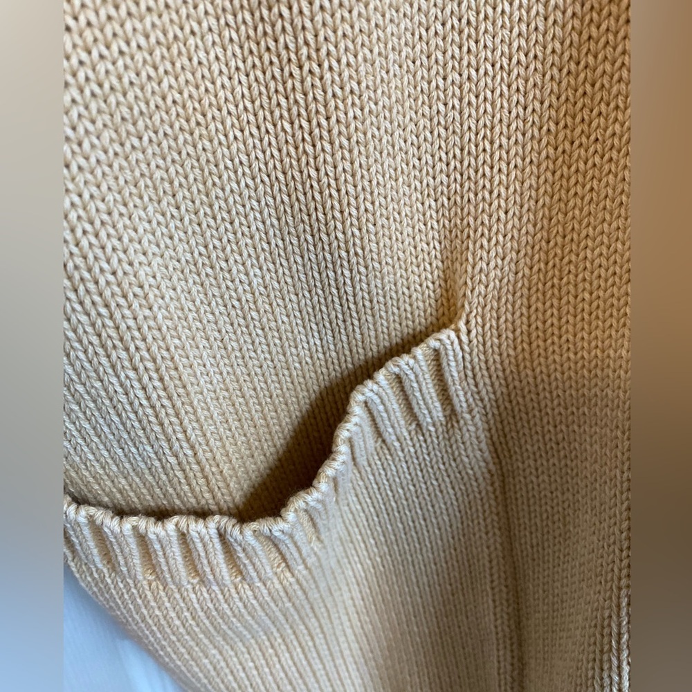Elegant Tan Women's Cardigan - Picture 4 of 7